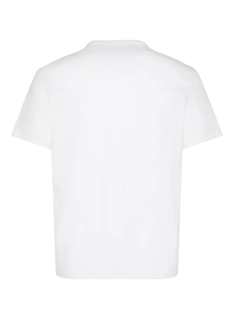 كالفن كلاين تيشيرت بياقة دائرية برسومات